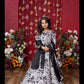 Elegant Black-and-white Floral Lehenga Set With Crop Top And Dupatta – Ideal For Celebrations