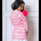 Trendy Pink Blazer Jacket With Bow Belt And White Palazzo Set – Perfect For Parties, Celebrations, And Modern Festive Wear