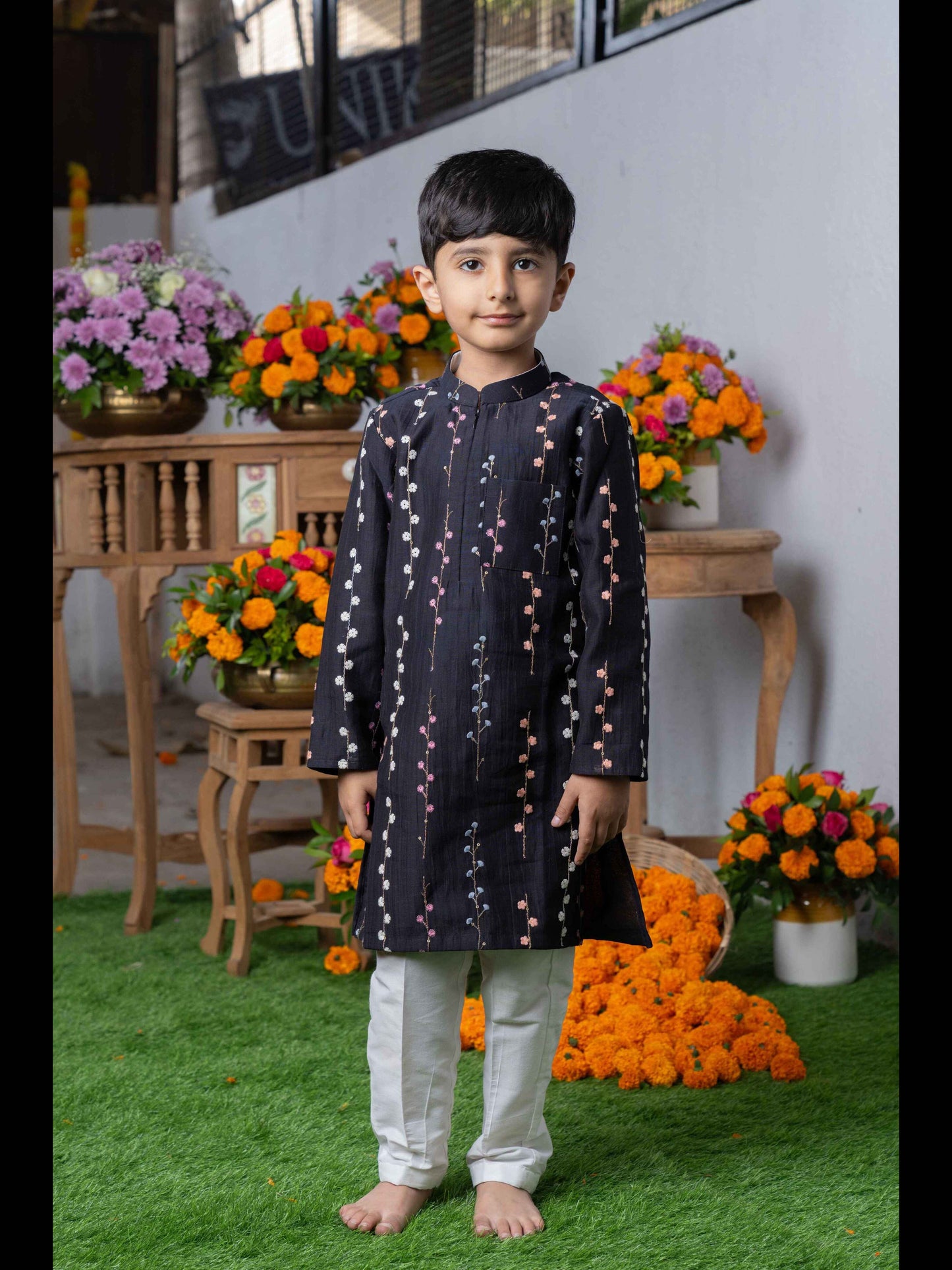 Royal Purple Silk Kurta with Gold Embroidered Nehru Jacket and White Pants – Perfect for Weddings, Festive Celebrations, and Special Occasions