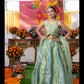 Enchanting Pastel Green Lehenga Set with Golden Embroidery – A Perfect Festive Pick for Graceful Looks