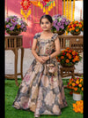 Grace in Bloom: Stunning Floral Gown with Elegant Embellishments for Festive Occasions