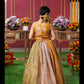 Radiant Mustard-Gold Lehenga Set for Little Divas
