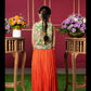 Embroidered Jacket-Style Blouse with Mirror Work and Vibrant Sharara Pants – Perfect for Weddings, Parties, and Festive Celebrations
