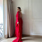 Red Romance Heart Georgette Saree