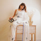 Evil Eye White Pure Georgette Saree - Ensembles