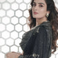 Flamingo Black Chiffon Saree - Ensembles