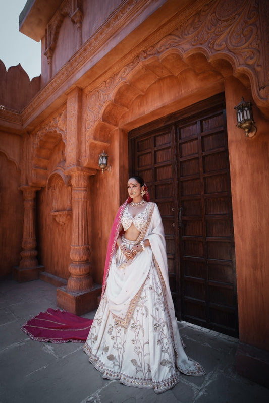 Mukta Raw Silk Lehenga Set