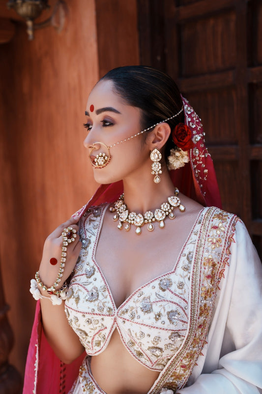 Mukta Raw Silk Lehenga Set