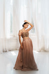 Devika Satin Skirt Set