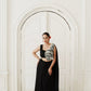 Midnight Glamour Drape Saree Set