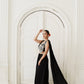 Midnight Glamour Drape Saree Set