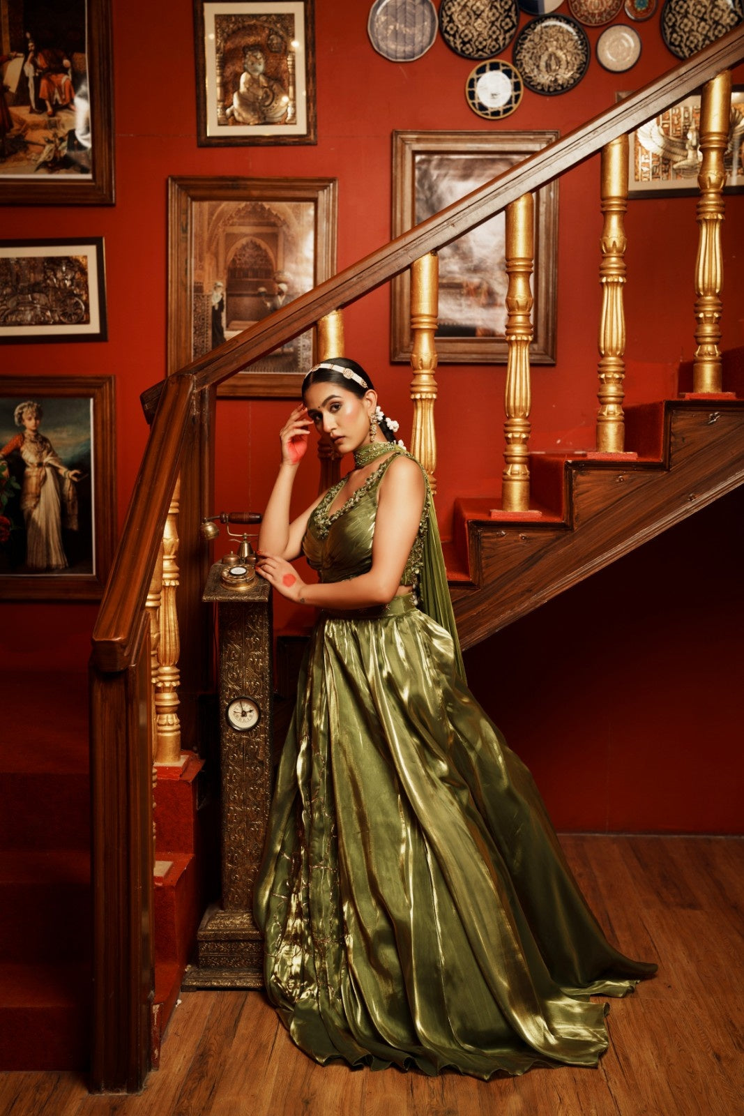 Noor Glass Organza Lehenga Set
