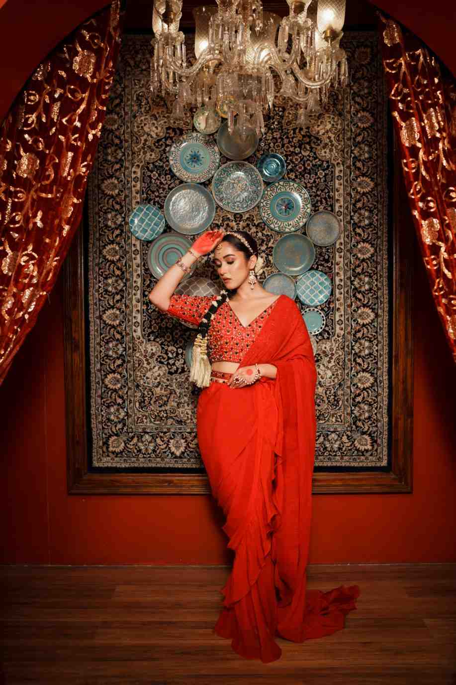 Ranika Organza Drape Saree
