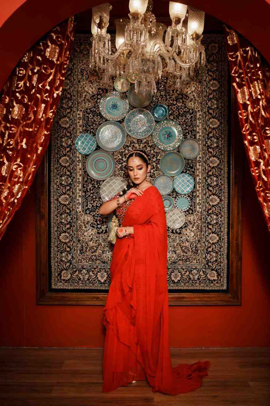 Ranika Organza Drape Saree
