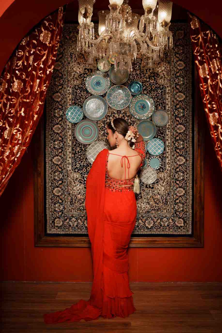 Ranika Organza Drape Saree