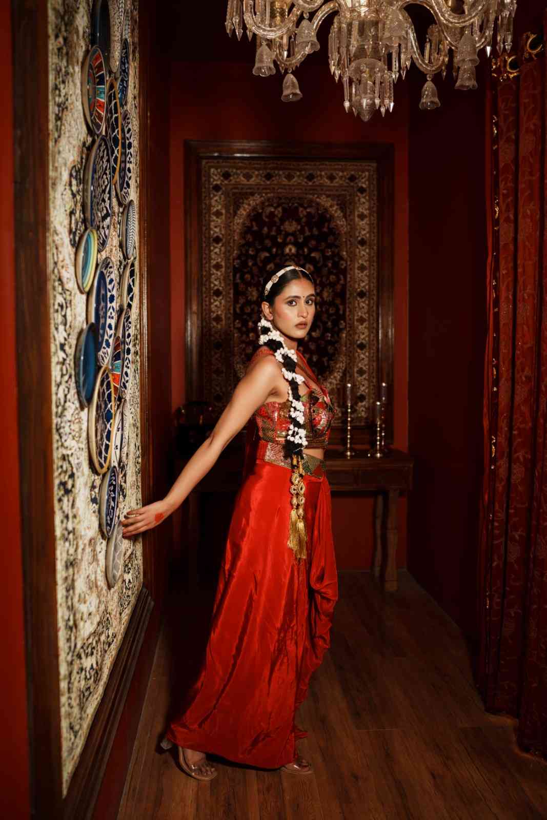 Mayuri Crepe Silk Drape Saree