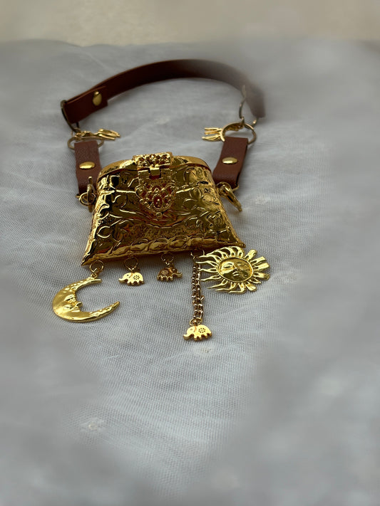 Suraj- Chacha & Chanda-Mama Leather Belt - Nano Bag