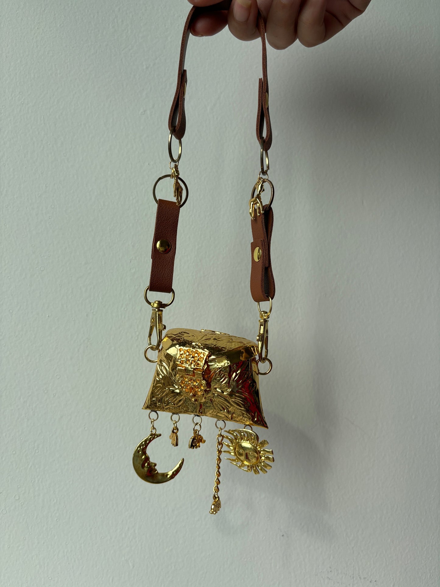 Suraj- Chacha & Chanda-Mama Leather Belt - Nano Bag