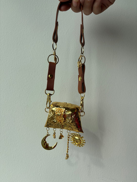Suraj- Chacha & Chanda-Mama Leather Belt - Nano Bag