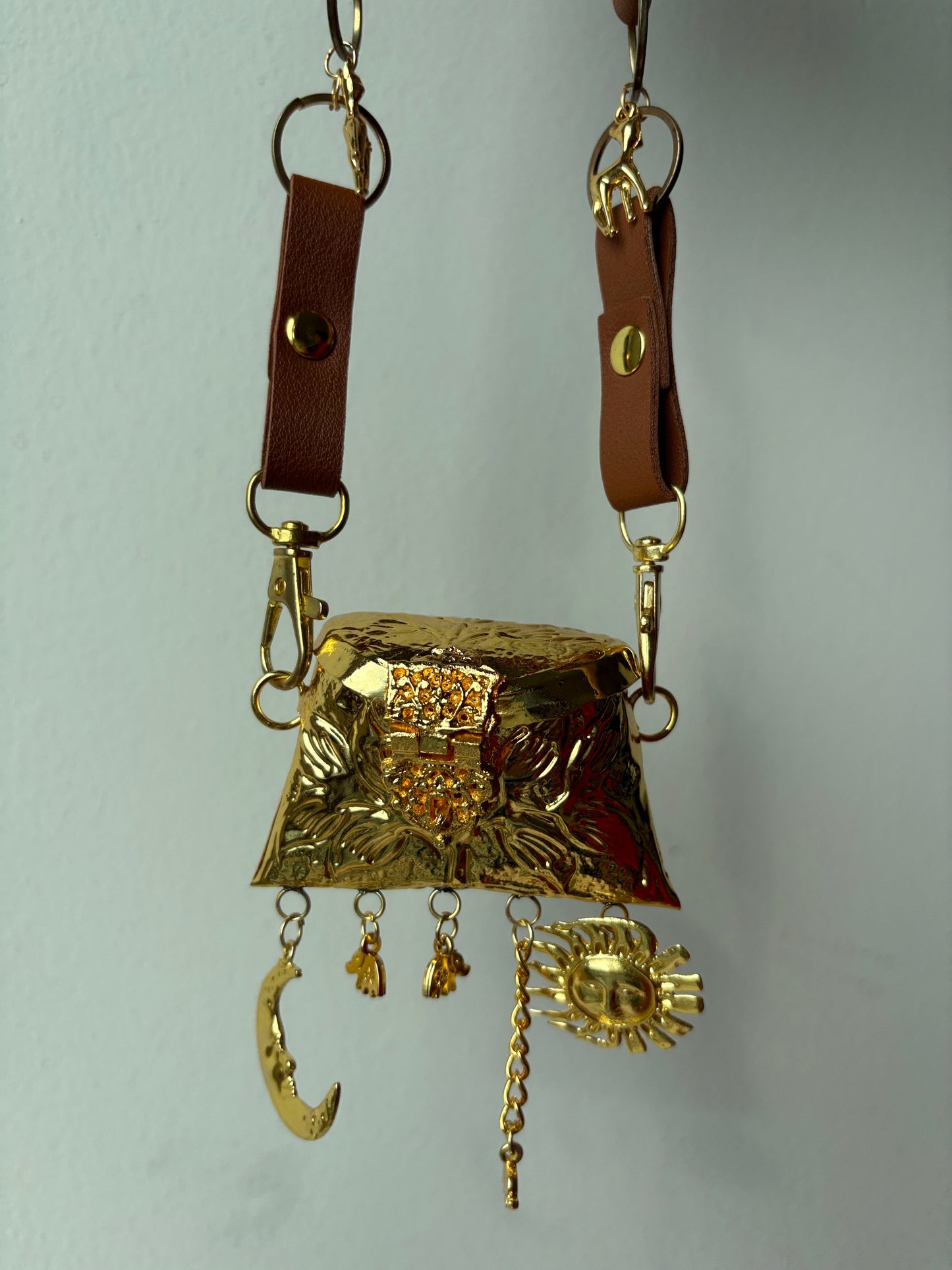 Suraj- Chacha & Chanda-Mama Leather Belt - Nano Bag