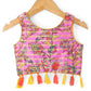 Golden Weaves Girls Purple Lehanga Choli Set