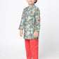 Golden Weaves Blue Kurta with Pant Set