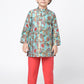 Golden Weaves Blue Kurta with Pant Set