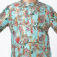 Golden Weaves Blue Kurta with Pant Set