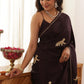 Leopard Hand-Embroidered Upada Silk Saree - Ensembles