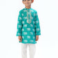 Trunk Tales Boys Green Kurta with Pant set