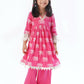 Trunk Tales Girls Pink Kurta with Pant set