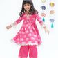 Trunk Tales Girls Pink Kurta with Pant set