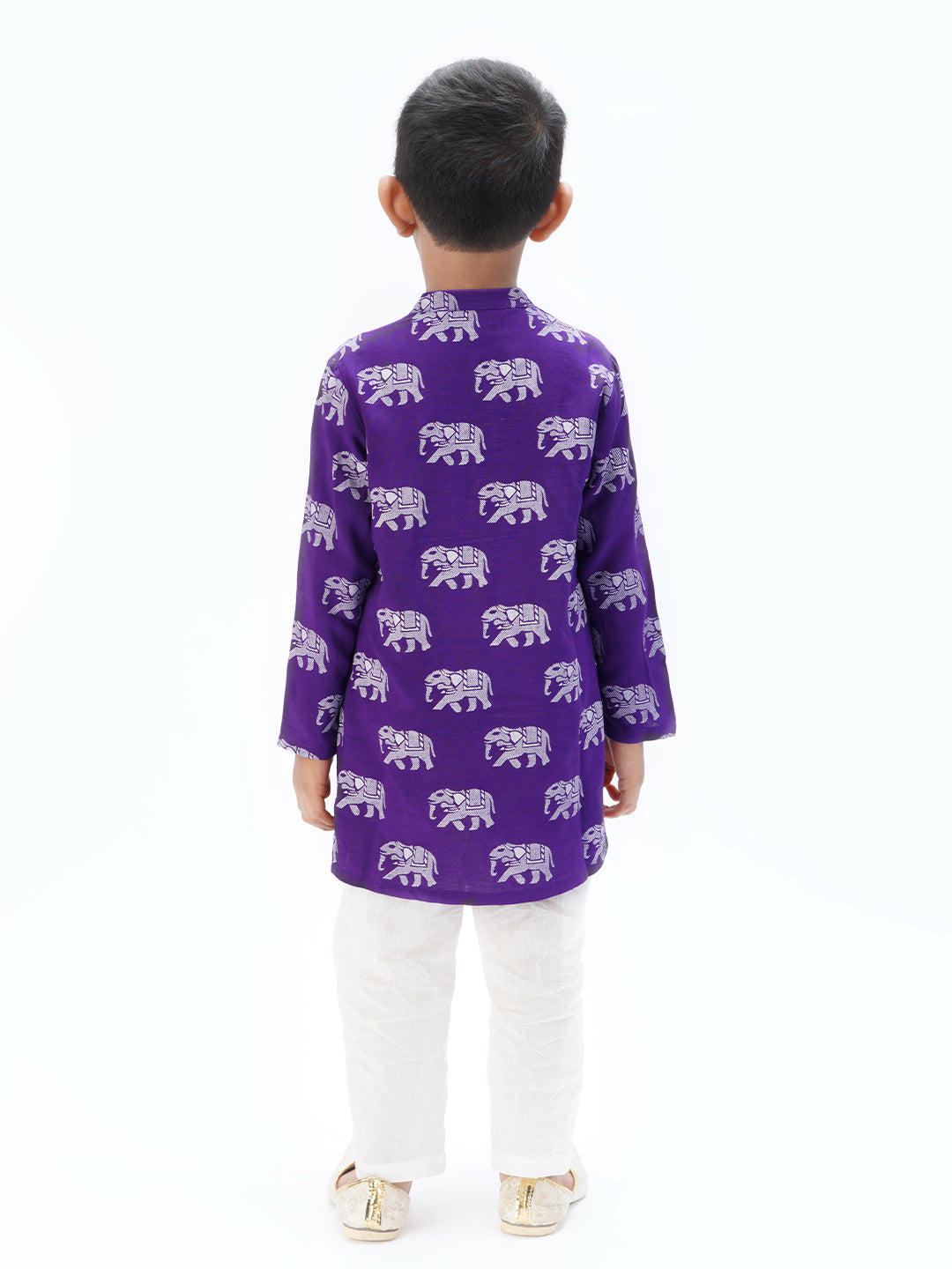Trunk Tales Boys Purple Kurta with Pant set