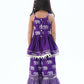 Trunk Tales Girls Purple Kurta with Sharara set