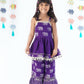 Trunk Tales Girls Purple Kurta with Sharara set