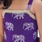 Trunk Tales Girls Purple Kurta with Sharara set