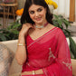 Paris Love Hand-Embroidered Silk Organza Saree - Ensembles
