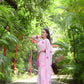 Pink on Pink Heart Georgette Saree - Ensembles
