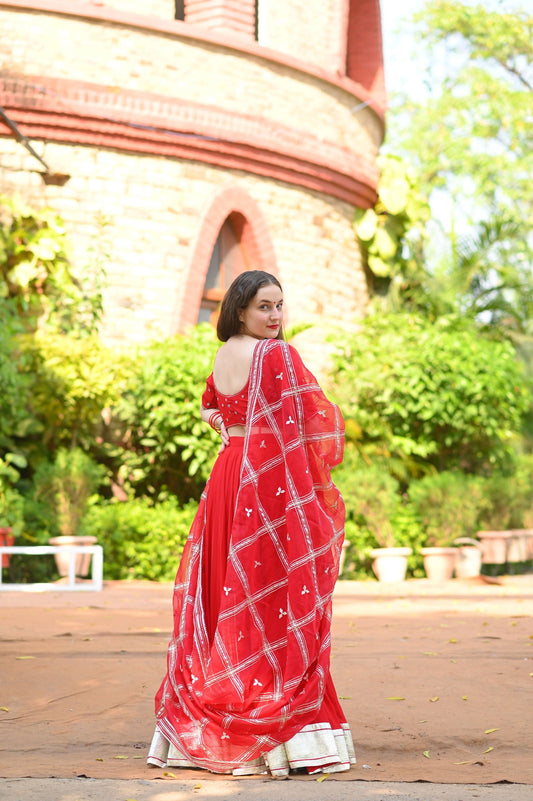 Red Lehenga - Ensembles