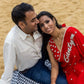 Red Romance Heart Georgette Saree - Ensembles
