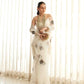 Roar Tiger Ivory Pure Silk Organza Saree - Ensembles