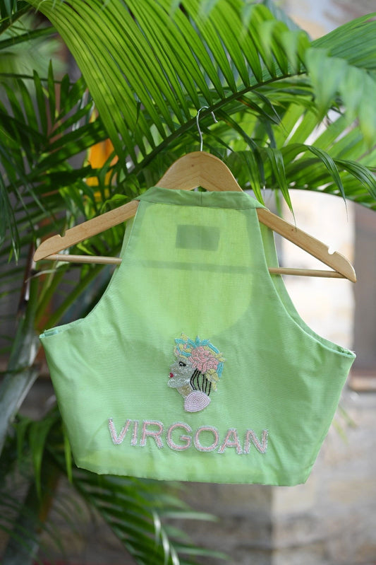 Virgo Blouse – Hand-Embroidered Zodiac Elegance - Ensembles