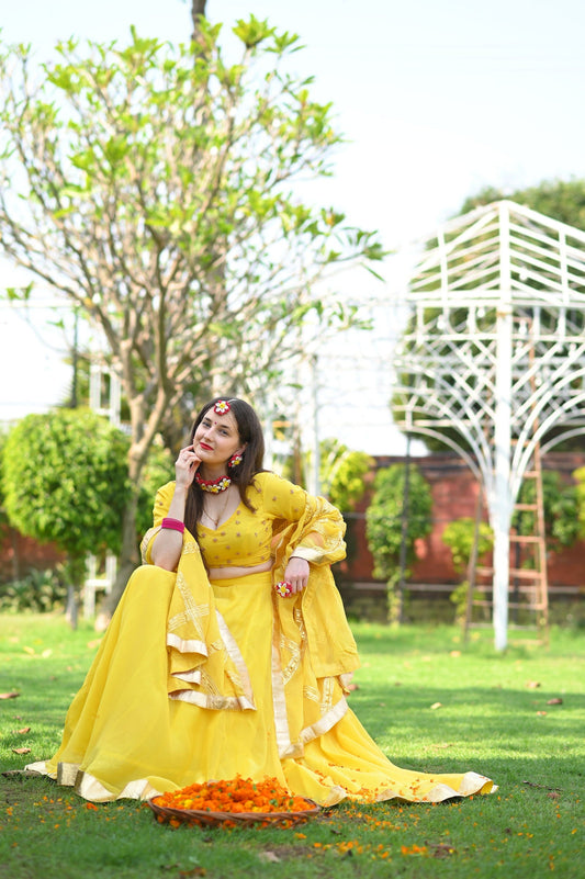 Yellow Gotta Lehenga - Ensembles