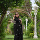 Zebra Black Viscose Saree - Ensembles